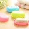 For a super cute cartoon trip, carry a covered soap box, a teddy bear practical soap dish, a soap plate, and a candy-colored soap box details Picture